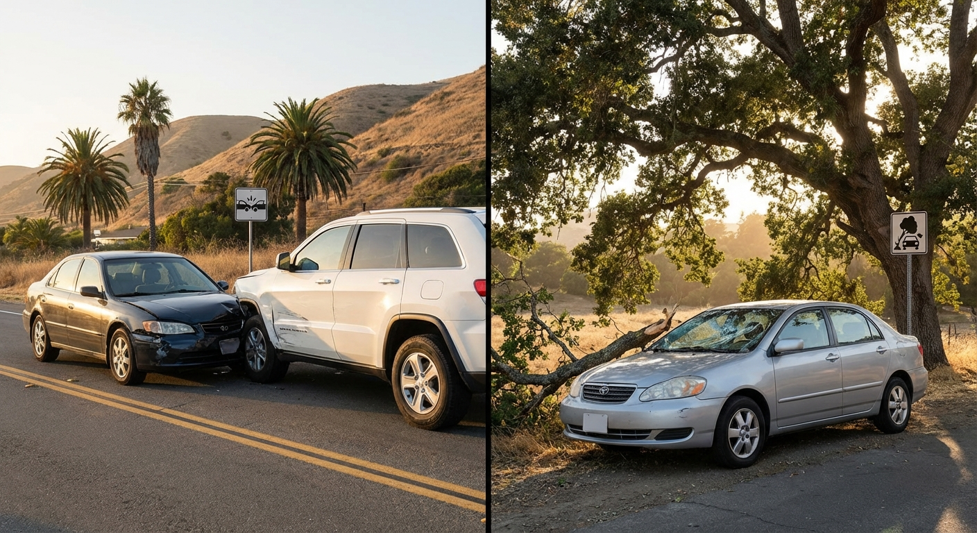 california car insurance comprehensive vs collision - California insurance guide