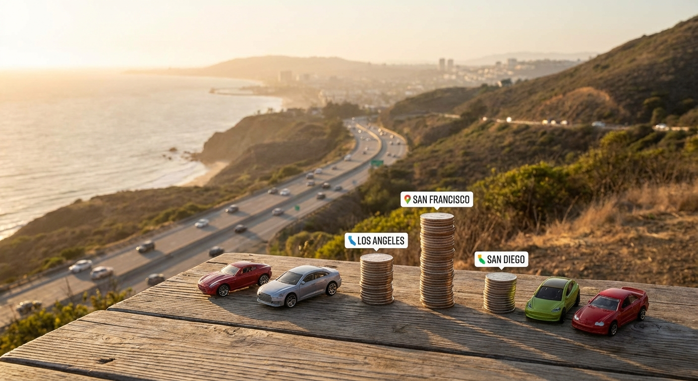 california car insurance cost by city - California insurance guide